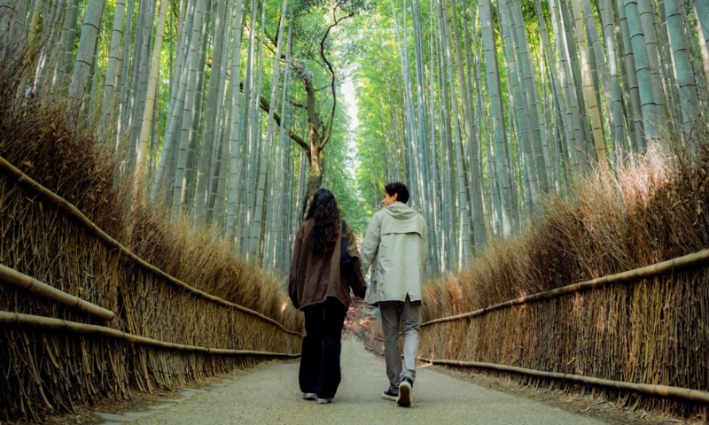 Kyoto couple photoshoot in Arashiyama