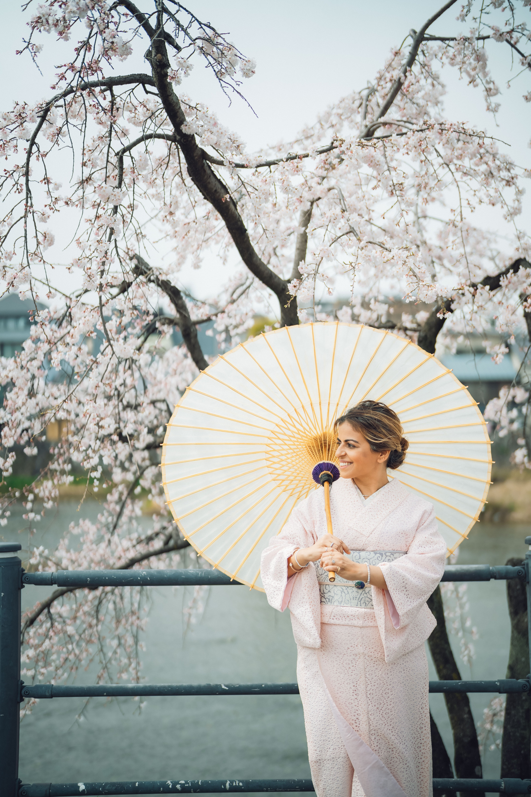 Kimono photoshoot woman